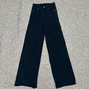 H&M wide leg twill pants
